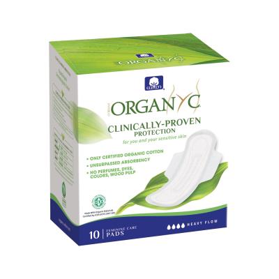 Organyc Organic Pads Ultra Thin with Wings Heavy Flow x 10 Pack